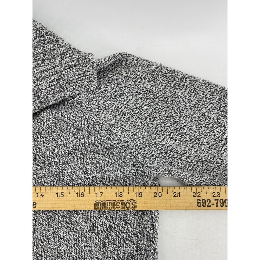 Karen Scott Women's Gray Long Sleeve Collared Knit Sweater Size Medium - Picture 6 of 9